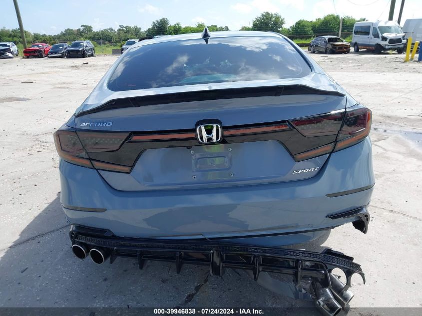 2021 Honda Accord Sport VIN: 1HGCV1F38MA010539 Lot: 39946838