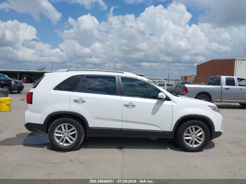 2015 Kia Sorento Lx VIN: 5XYKT3A60FG569437 Lot: 39946901