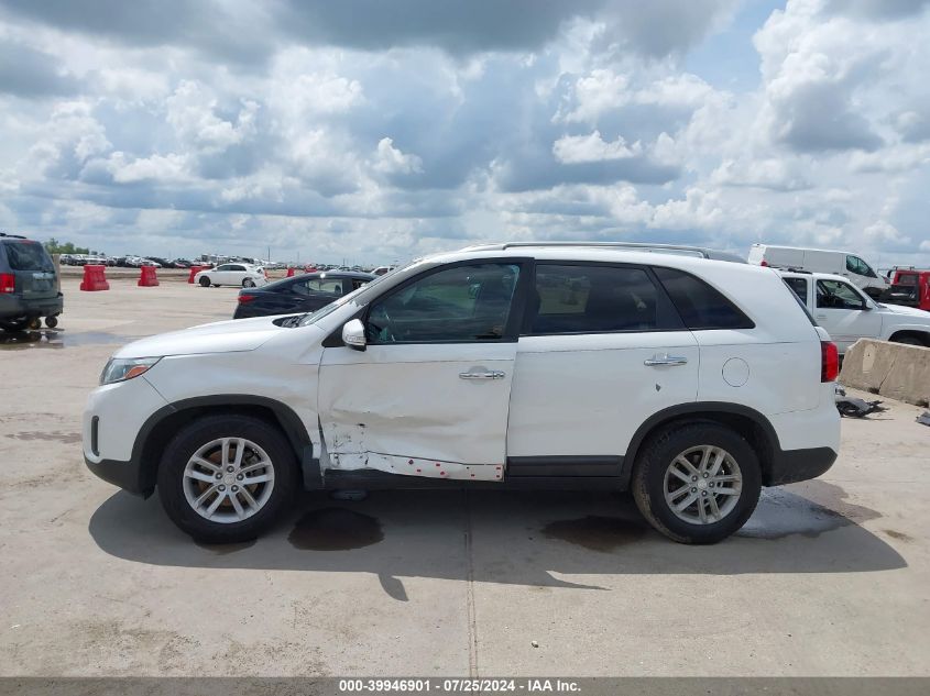 2015 Kia Sorento Lx VIN: 5XYKT3A60FG569437 Lot: 39946901