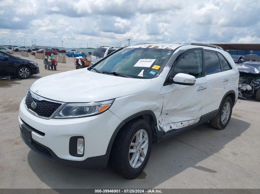 2015 Kia Sorento Lx VIN: 5XYKT3A60FG569437 Lot: 39946901