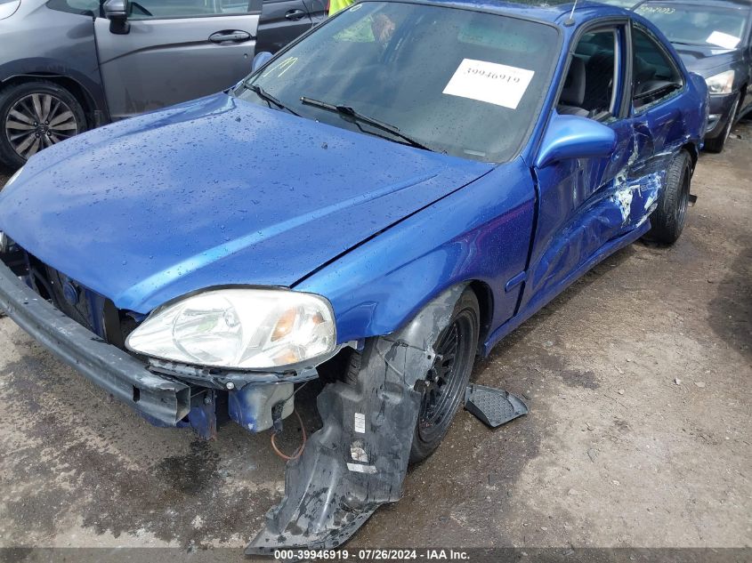 1999 Honda Civic Si VIN: 1HGEM1151XL082258 Lot: 39946919