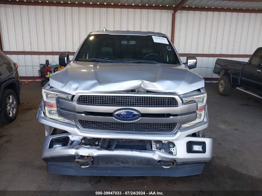 2019 Ford F150 Supercrew VIN: 1FTEW1E42KFB48799 Lot: 39947033