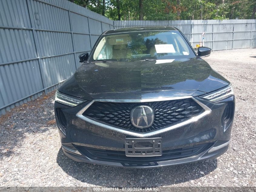 2022 Acura Mdx Standard VIN: 5J8YE1H32NL014529 Lot: 39947118