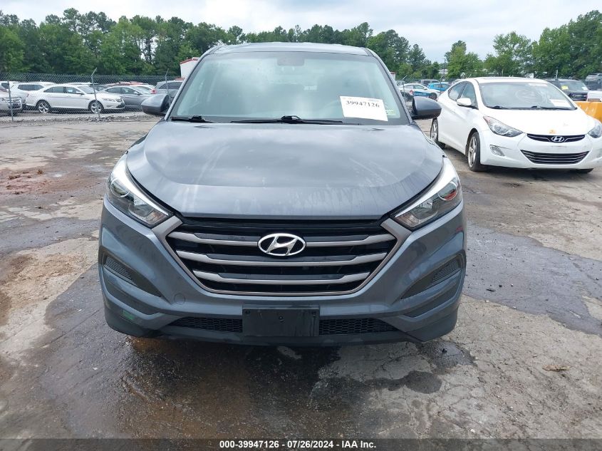 2016 Hyundai Tucson Se VIN: KM8J23A44GU117029 Lot: 39947126