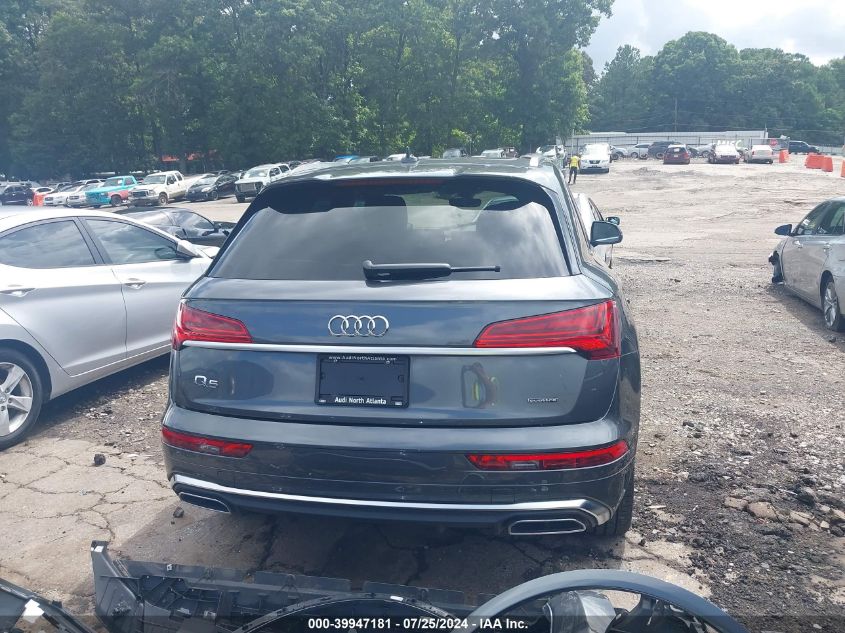 2023 Audi Q5 Premium Plus 45 Tfsi S Line Quattro VIN: WA1EAAFY2P2039641 Lot: 39947181