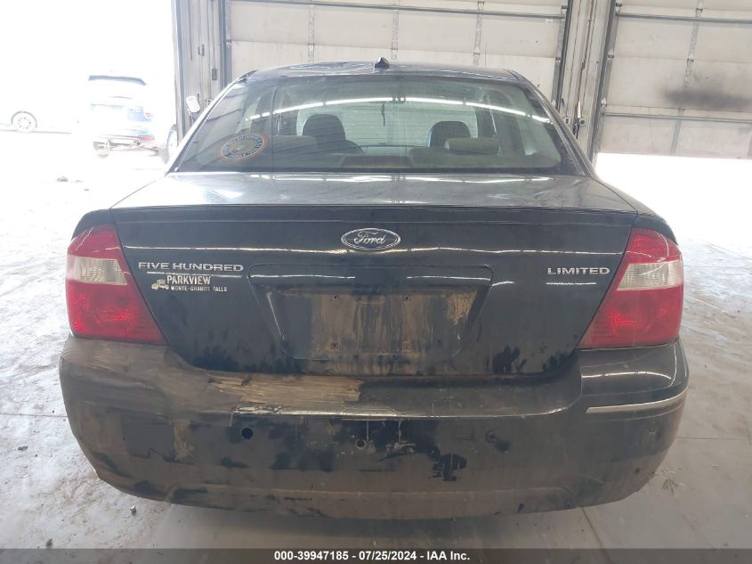 2007 Ford Five Hundred Limited VIN: 1FAHP25157G124624 Lot: 39947185