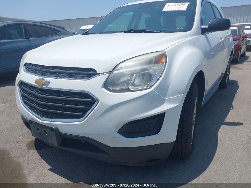 2017 Chevrolet Equinox Ls VIN: 2GNALBEK5H1529632 Lot: 39947209