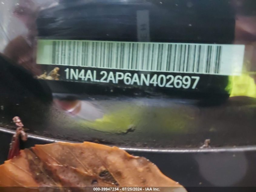 2010 Nissan Altima 2.5 S VIN: 1N4AL2AP6AN402697 Lot: 39947234