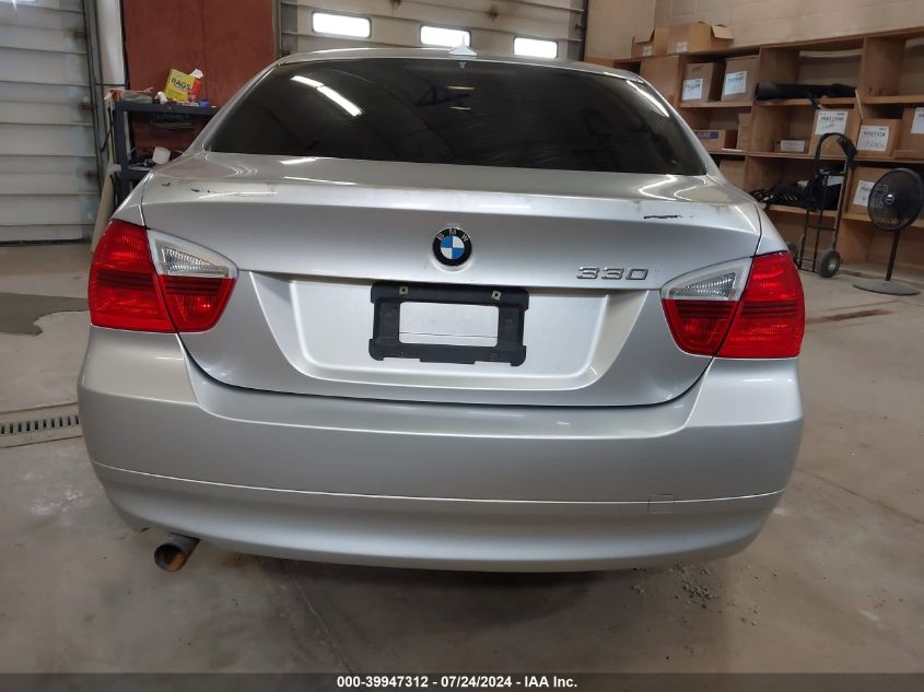 2006 BMW 330I VIN: WBAVB33526AZ86009 Lot: 39947312