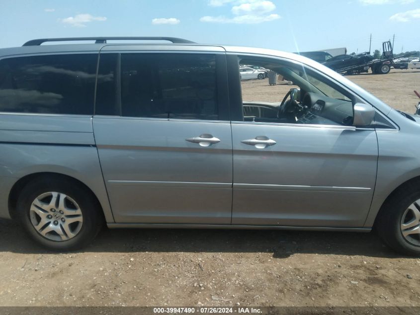 2007 Honda Odyssey Ex-L VIN: 5FNRL386X7B068343 Lot: 39947490