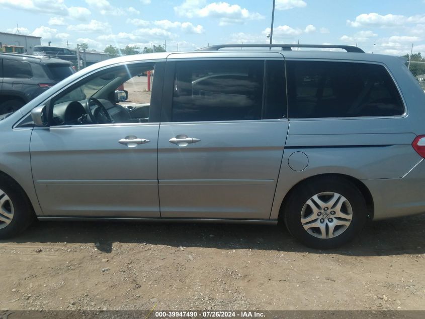 2007 Honda Odyssey Ex-L VIN: 5FNRL386X7B068343 Lot: 39947490