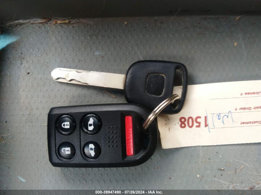 2007 Honda Odyssey Ex-L VIN: 5FNRL386X7B068343 Lot: 39947490