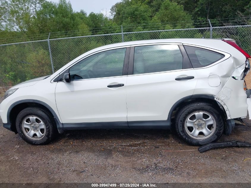 2016 Honda Cr-V Lx VIN: 5J6RM3H39GL012209 Lot: 39947499