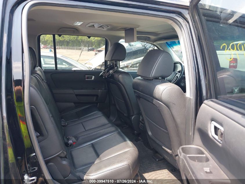 2012 Honda Pilot Touring VIN: 5FNYF4H91CB011865 Lot: 39947510