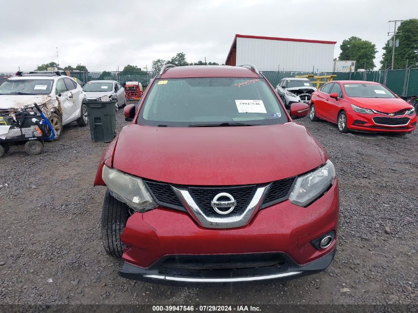 2014 Nissan Rogue Sv VIN: 5N1AT2MV1EC850640 Lot: 39947546