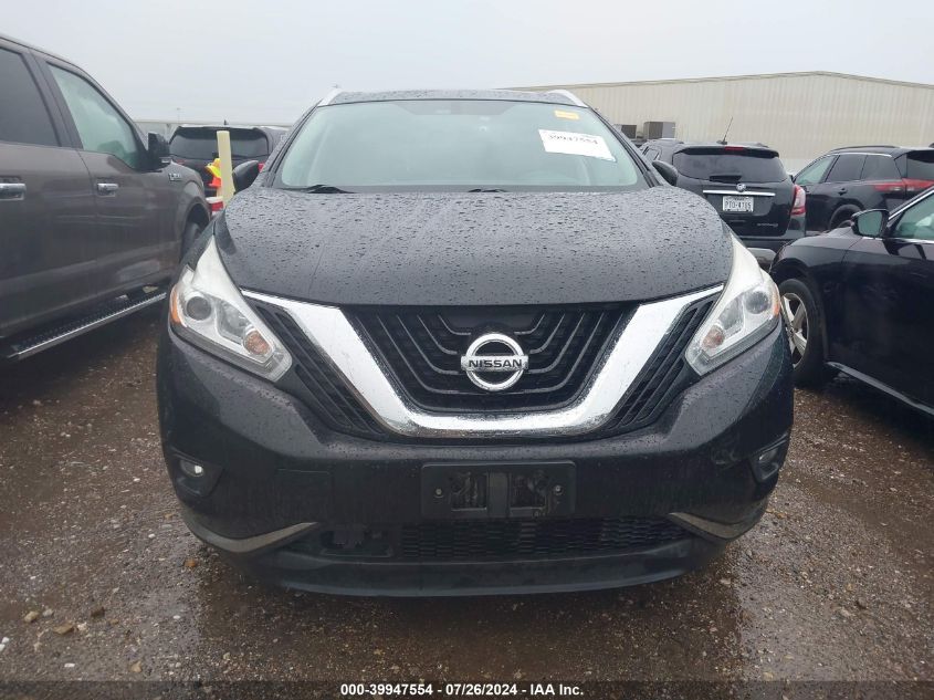 2016 Nissan Murano Sl VIN: 5N1AZ2MG8GN130887 Lot: 39947554