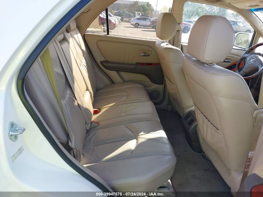 2002 Lexus Rx 300 300 VIN: JTJHF10U820273732 Lot: 39947575