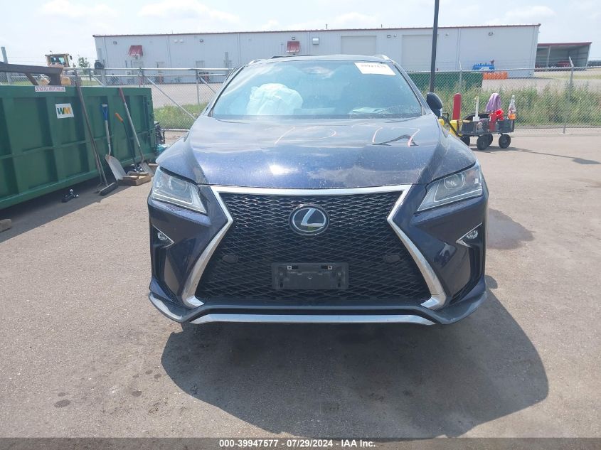 2017 Lexus Rx 350/Base/F Sport VIN: 2T2BZMCAXHC076624 Lot: 39947577