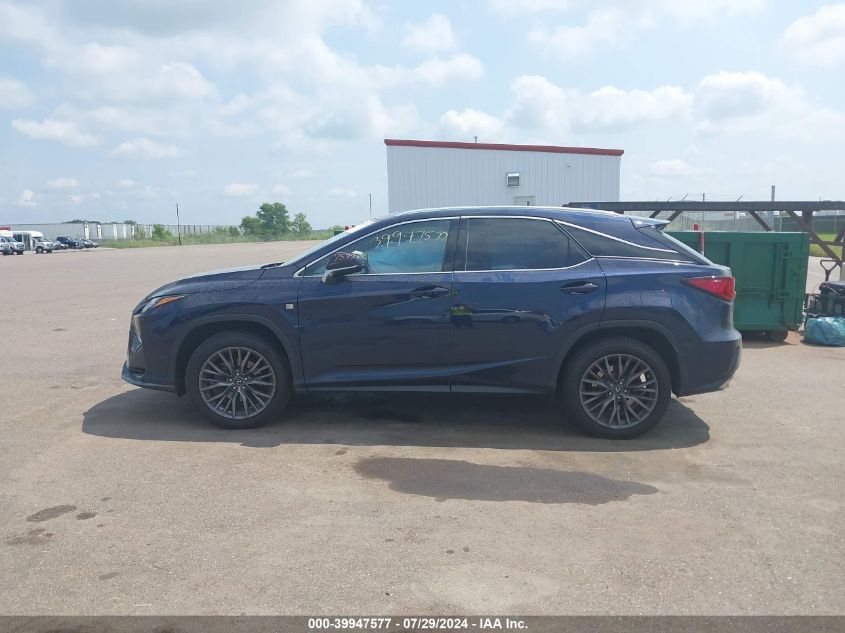 2017 Lexus Rx 350/Base/F Sport VIN: 2T2BZMCAXHC076624 Lot: 39947577