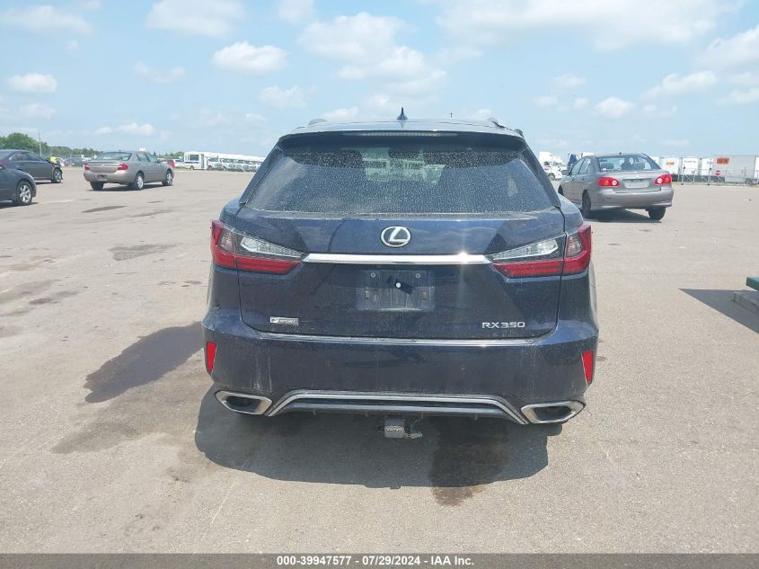 2017 Lexus Rx 350/Base/F Sport VIN: 2T2BZMCAXHC076624 Lot: 39947577