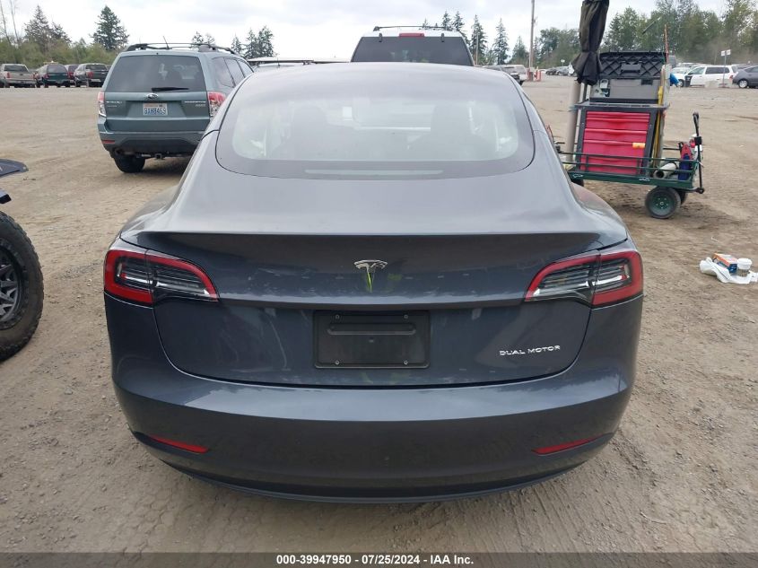 2023 Tesla Model 3 Long Range Dual Motor All-Wheel Drive VIN: 5YJ3E1EB9PF659740 Lot: 39947950