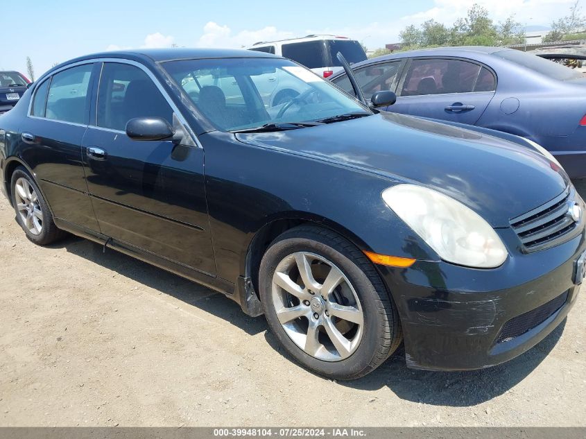 2006 Infiniti G35 VIN: JNKCV51E06M502142 Lot: 39948104