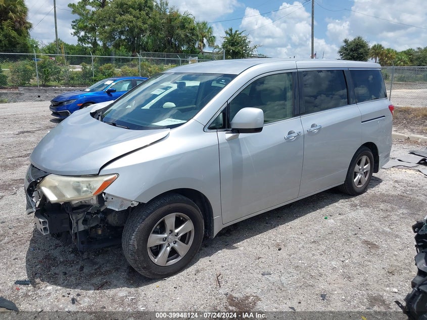 2012 Nissan Quest Sv VIN: JN8AE2KP7C9045467 Lot: 39948124