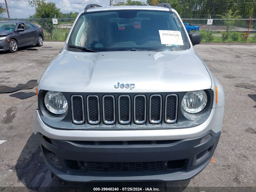 2018 Jeep Renegade Sport VIN: ZACCJBAB4JPG79224 Lot: 39948240