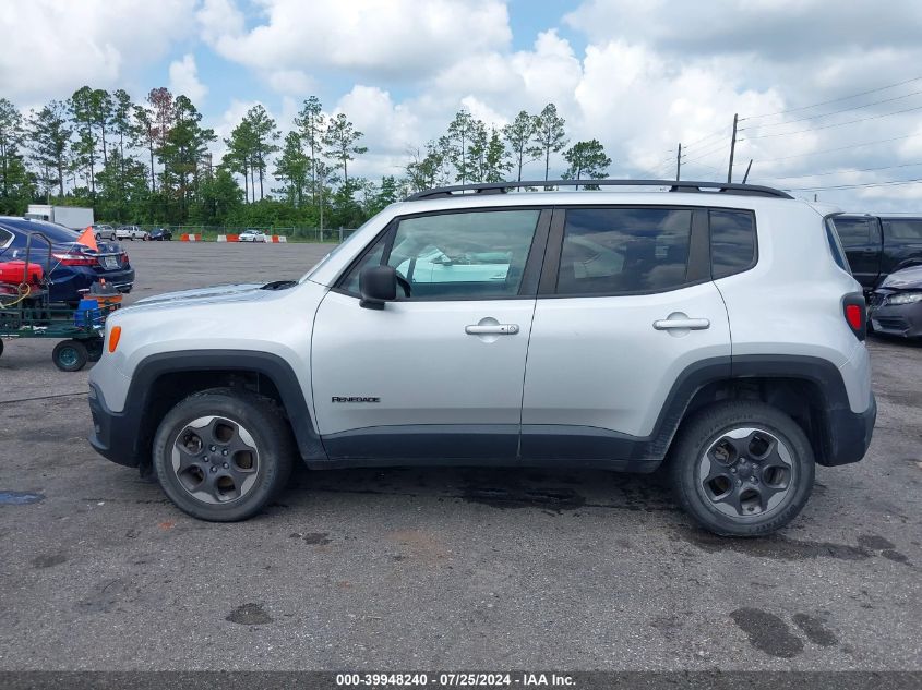 2018 Jeep Renegade Sport VIN: ZACCJBAB4JPG79224 Lot: 39948240