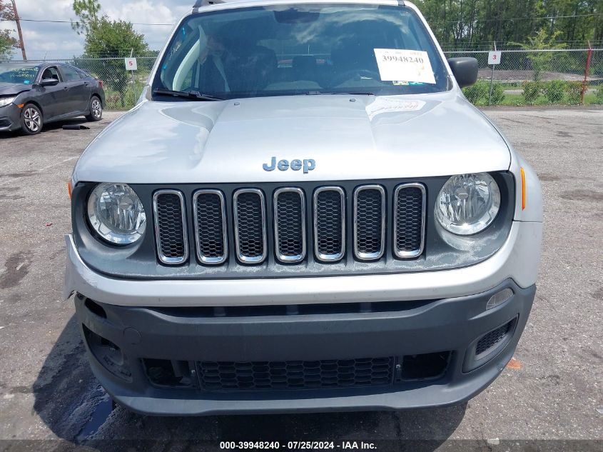 2018 Jeep Renegade Sport VIN: ZACCJBAB4JPG79224 Lot: 39948240