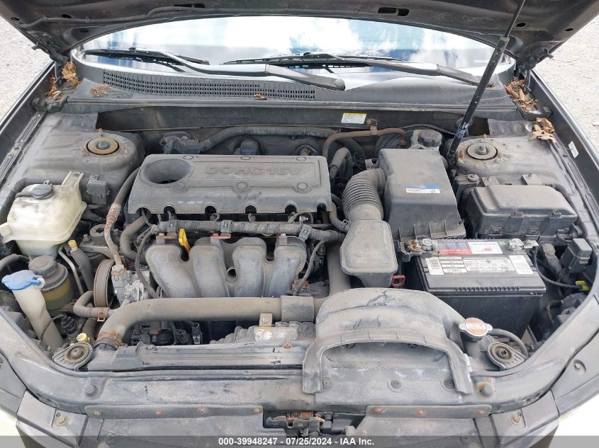 2010 Hyundai Sonata Gls VIN: 5NPET4AC0AH593912 Lot: 39948247