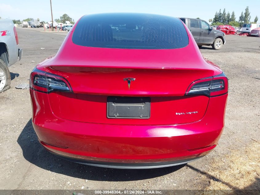 2020 Tesla Model 3 Long Range Dual Motor All-Wheel Drive VIN: 5YJ3E1EBXLF638213 Lot: 39948304