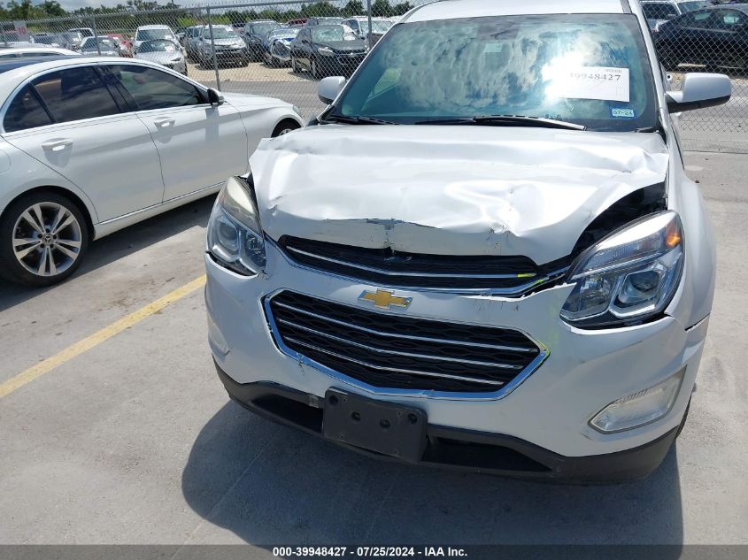 2016 Chevrolet Equinox Lt VIN: 2GNALCEK6G1161837 Lot: 39948427