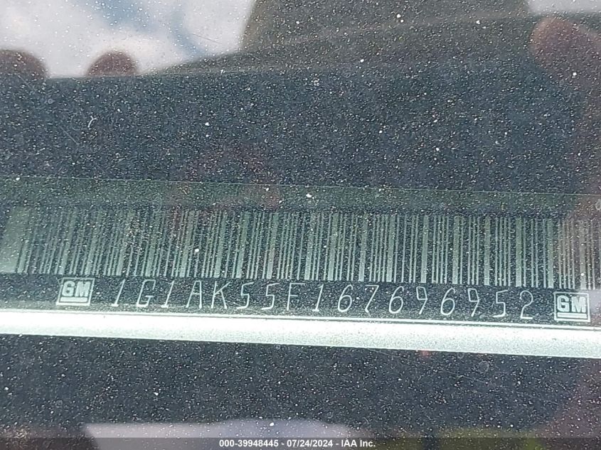 2006 Chevrolet Cobalt Ls VIN: 1G1AK55F167696952 Lot: 39948445