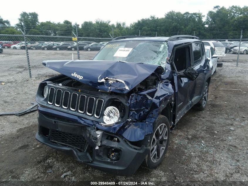 2016 Jeep Renegade Latitude VIN: ZACCJBBT7GPD00507 Lot: 39948489