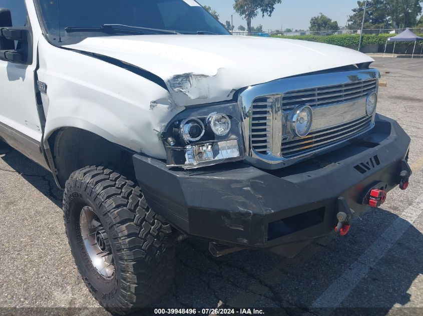 2002 Ford F350 Srw Super Duty VIN: 1FTSW31F12EB66612 Lot: 39948496