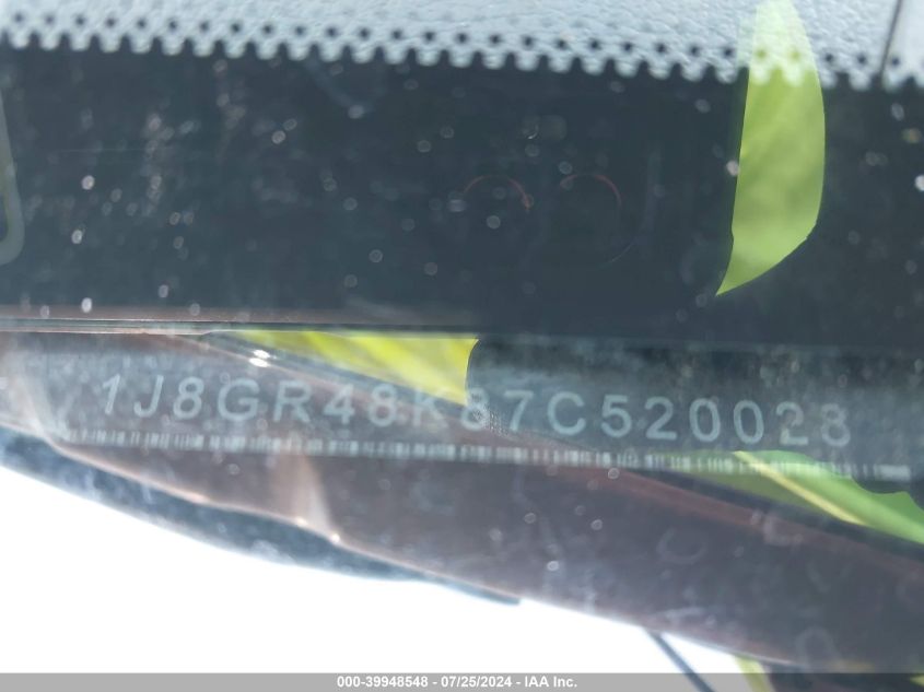 2007 Jeep Grand Cherokee Laredo VIN: 1J8GR48K87C520028 Lot: 39948548