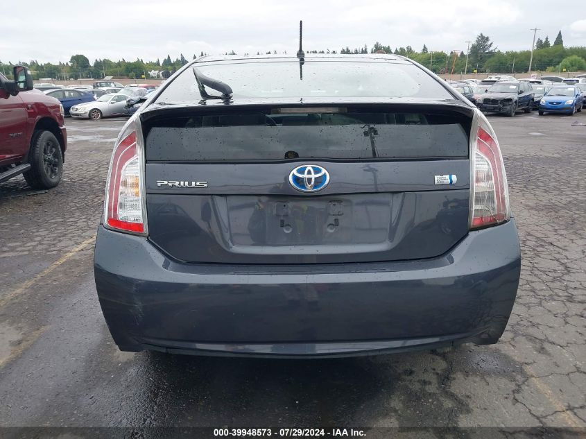 2013 Toyota Prius Five/Four/Three/Three Se/Two VIN: JTDKN3DU0D1707611 Lot: 39948573