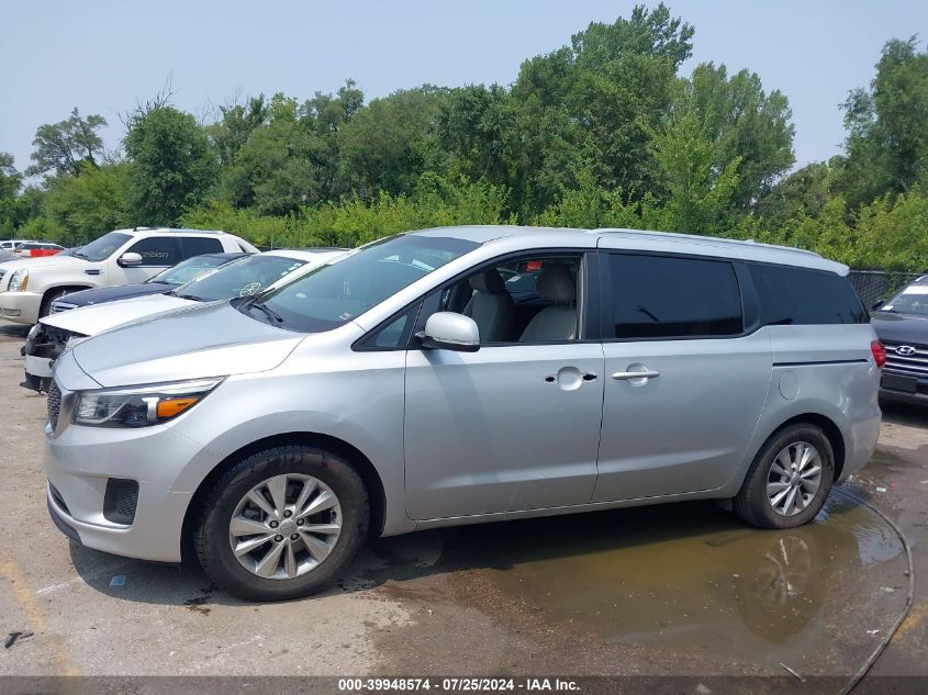 2016 Kia Sedona Lx VIN: KNDMB5C16G6112015 Lot: 39948574