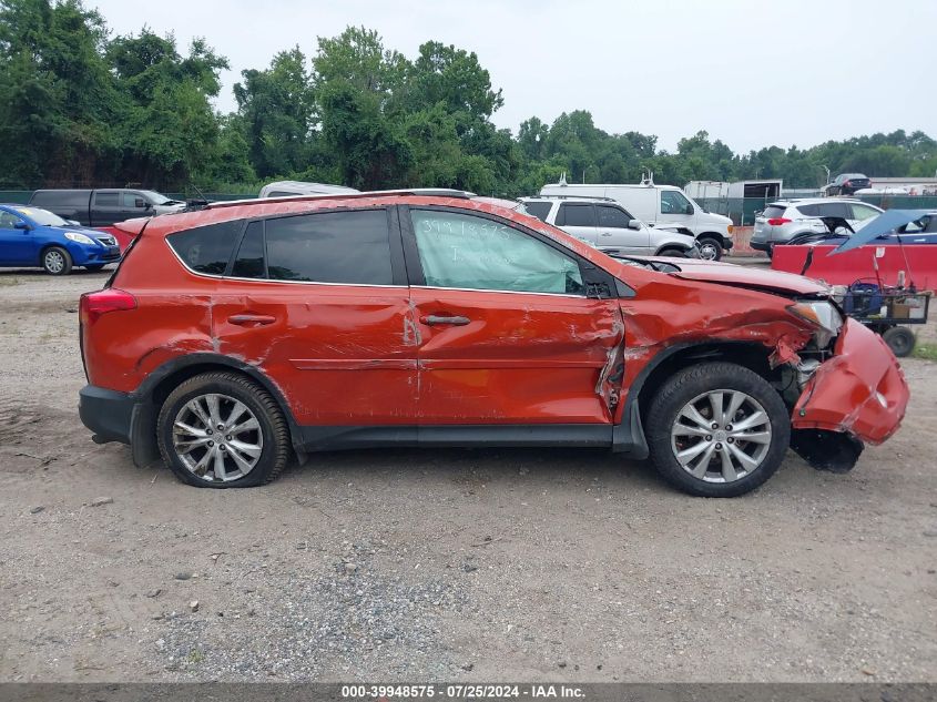 2015 Toyota Rav4 Limited VIN: 2T3DFREV8FW265892 Lot: 39948575