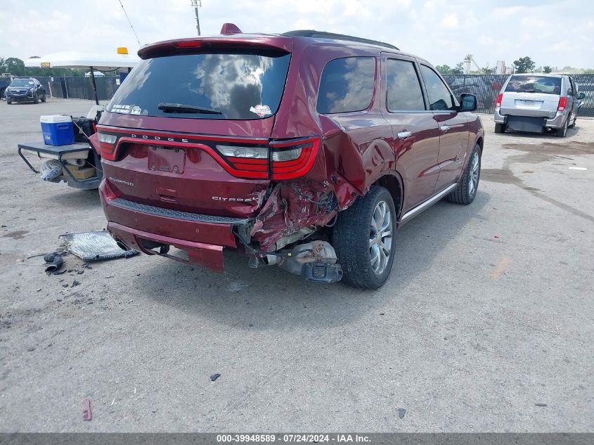 2017 Dodge Durango Citadel Anodized Platinum Rwd VIN: 1C4RDHEGXHC677129 Lot: 39948589