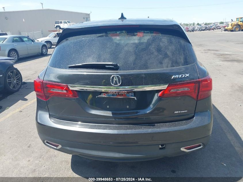 2014 Acura Mdx Technology Package VIN: 5FRYD4H42EB027391 Lot: 39948653