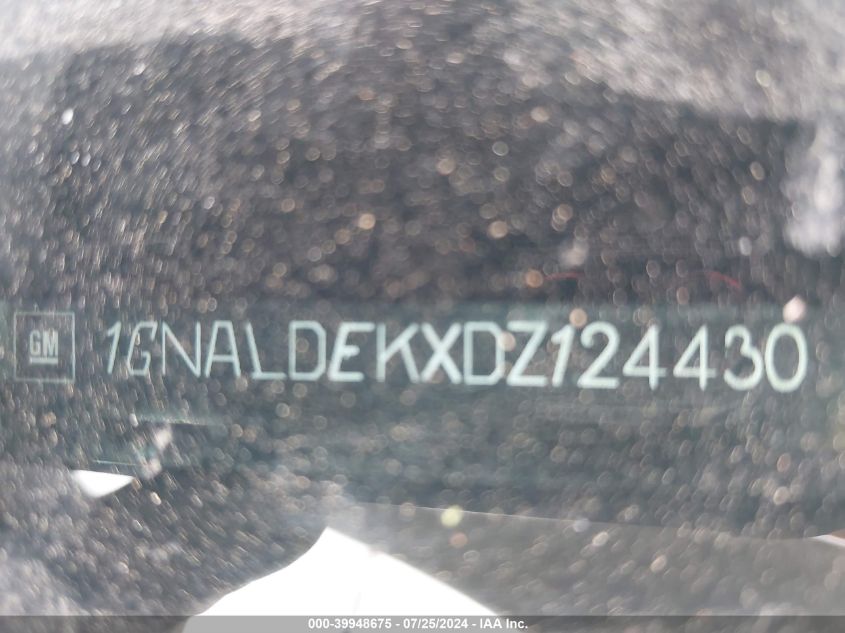 2013 Chevrolet Equinox 1Lt VIN: 1GNALDEKXDZ124430 Lot: 39948675