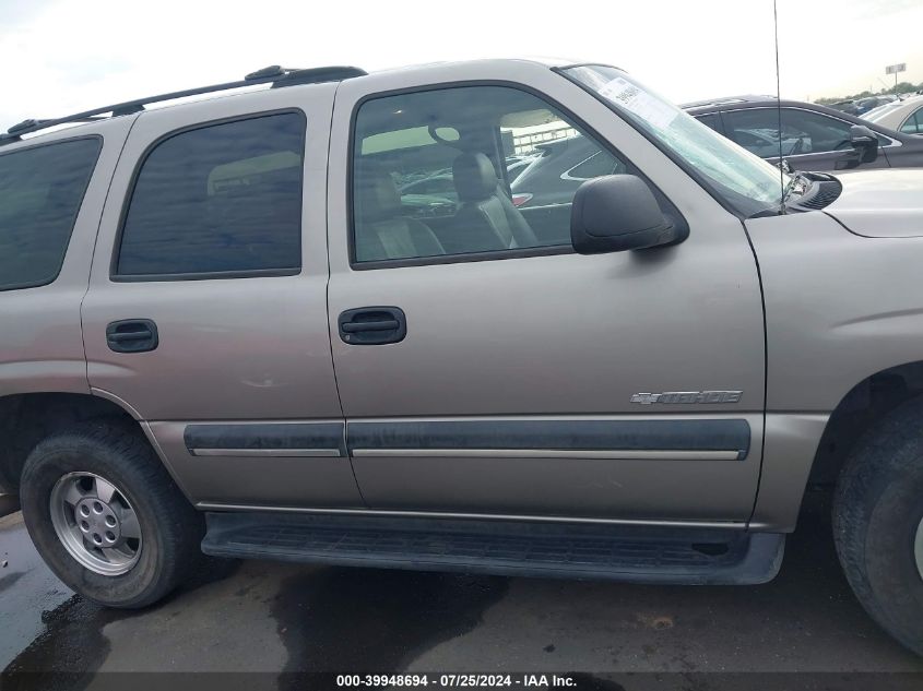 2003 Chevrolet Tahoe Ls VIN: 1GNEC13T63R237995 Lot: 39948694