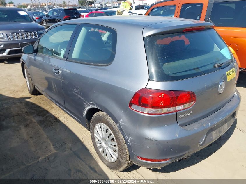 2011 Volkswagen Golf 2.5L 2-Door VIN: WVWBB7AJ2BW100202 Lot: 39948706