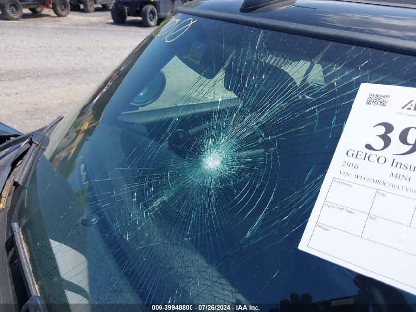 2010 Mini Cooper S VIN: WMWMS3C50ATY09273 Lot: 39948800