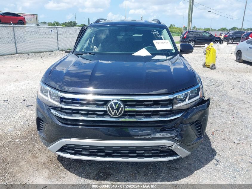 1V2WR2CA9MC592498 2021 Volkswagen Atlas 3.6L V6 Se W/Technology