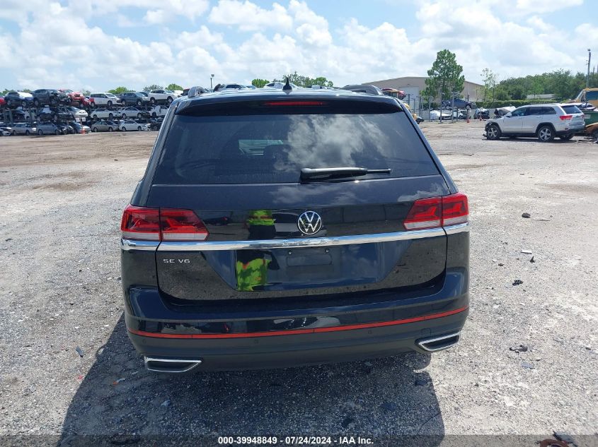 2021 Volkswagen Atlas 3.6L V6 Se W/Technology VIN: 1V2WR2CA9MC592498 Lot: 39948849