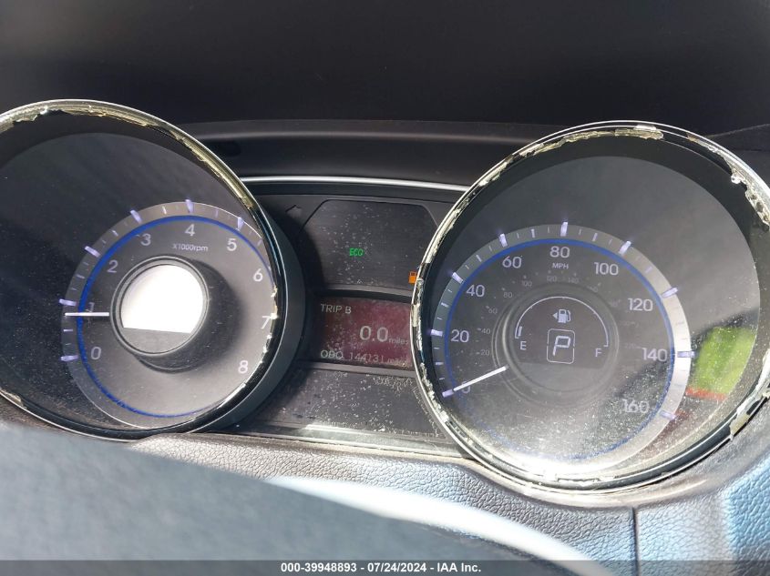 2013 Hyundai Sonata Gls VIN: 5NPEB4AC1DH601619 Lot: 39948893