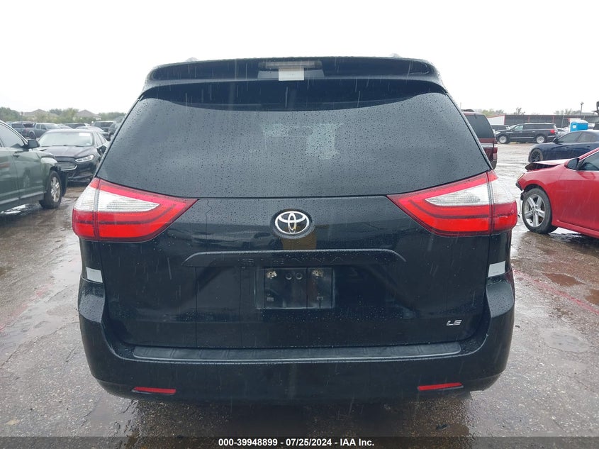 2015 Toyota Sienna Le VIN: 5TDKK3DC6FS620608 Lot: 39948899